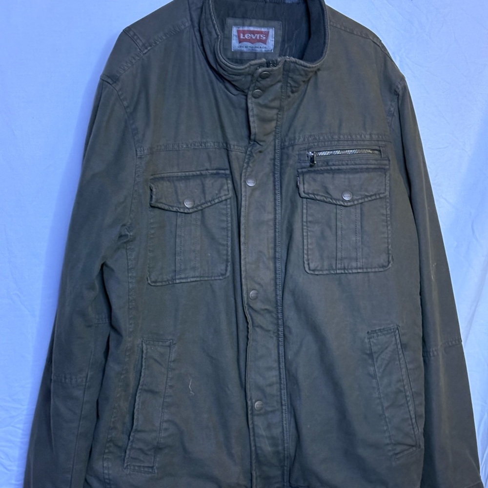 Levi's Men's Olive Military Jacket